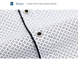 Printed Plaid Polka Dot Men Shirt Long-Sleeved Casual Shirts For Men Slim Fit 21 Colors Male Dress Shirts Camisas Masculina